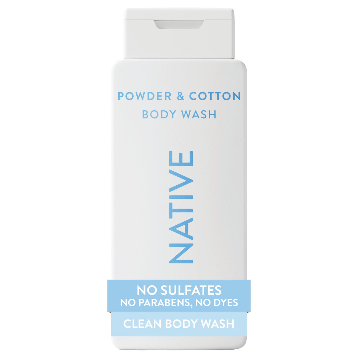 Native Clean Body Wash, Gentle & pH-balanced for Sensitive Skin, 24-Hr Freshness for Women & Men, Vegan & Cruelty-Free, Free of Sulfates, Parabens & Phthalates, Coconut & Vanilla, 18fl oz
