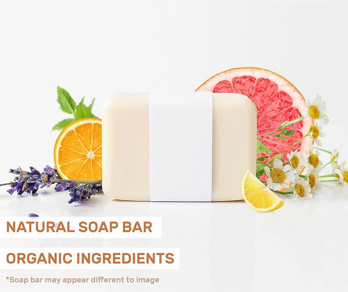 O NATURALS Natural Citrus Soap Bar 6 Pack - Gifts for Women