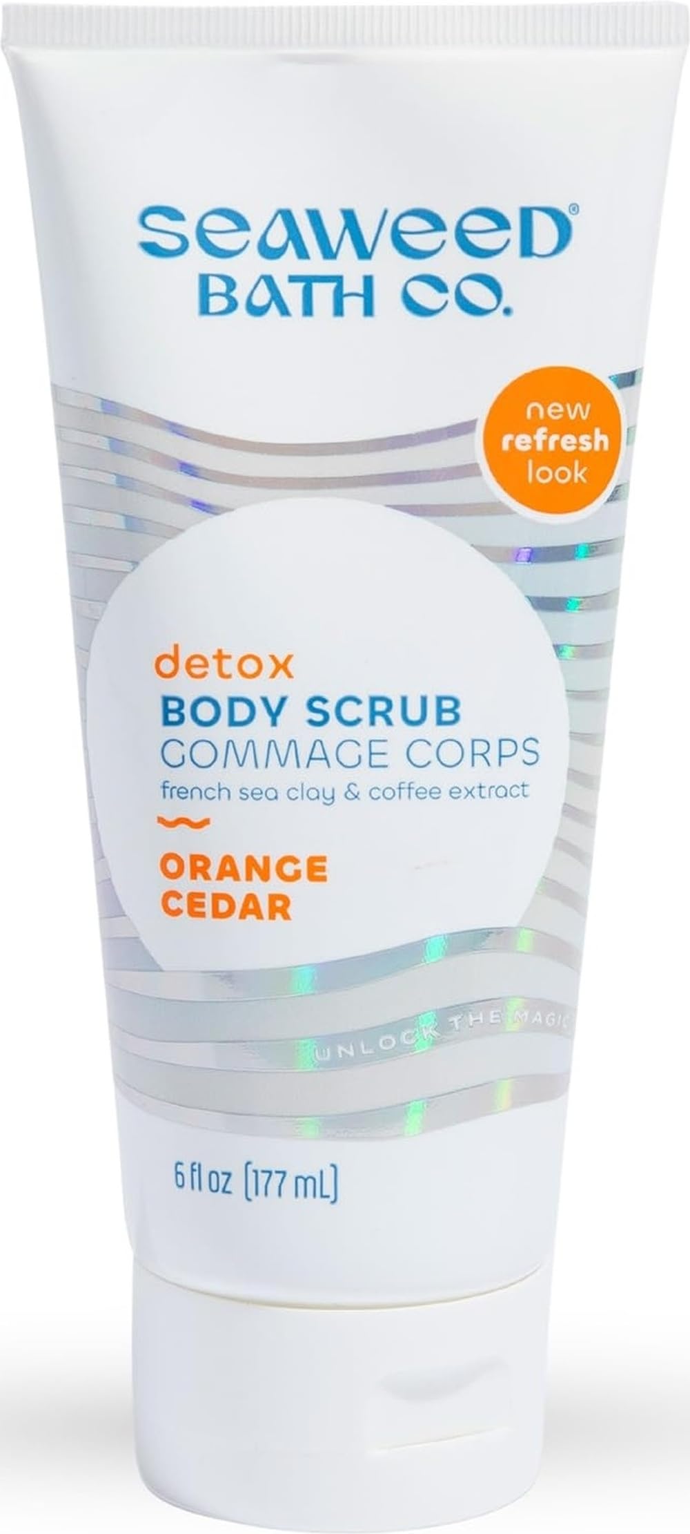 Seaweed Bath Co. Detox Body Scrub, Rosemary Mint, 6 oz