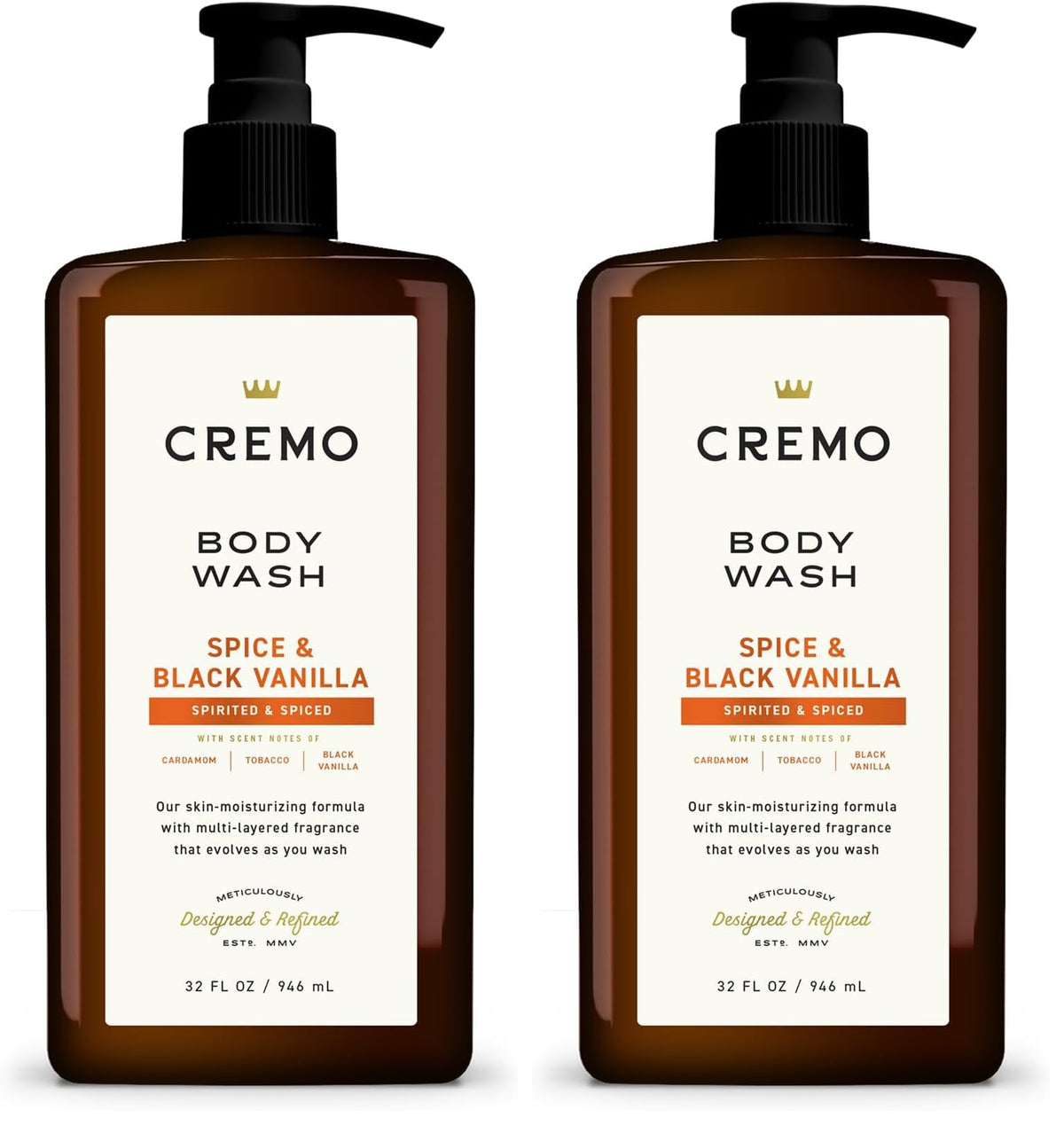 Cremo Body Wash for Men, Palo Santo, 32 Fl Oz