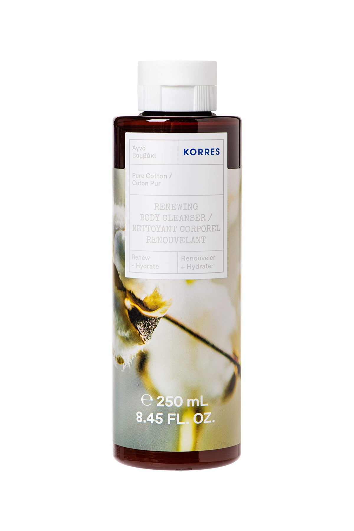 KORRES Renewing Body Cleanser, Guava Scented Body Wash, 8.45 Fl Oz