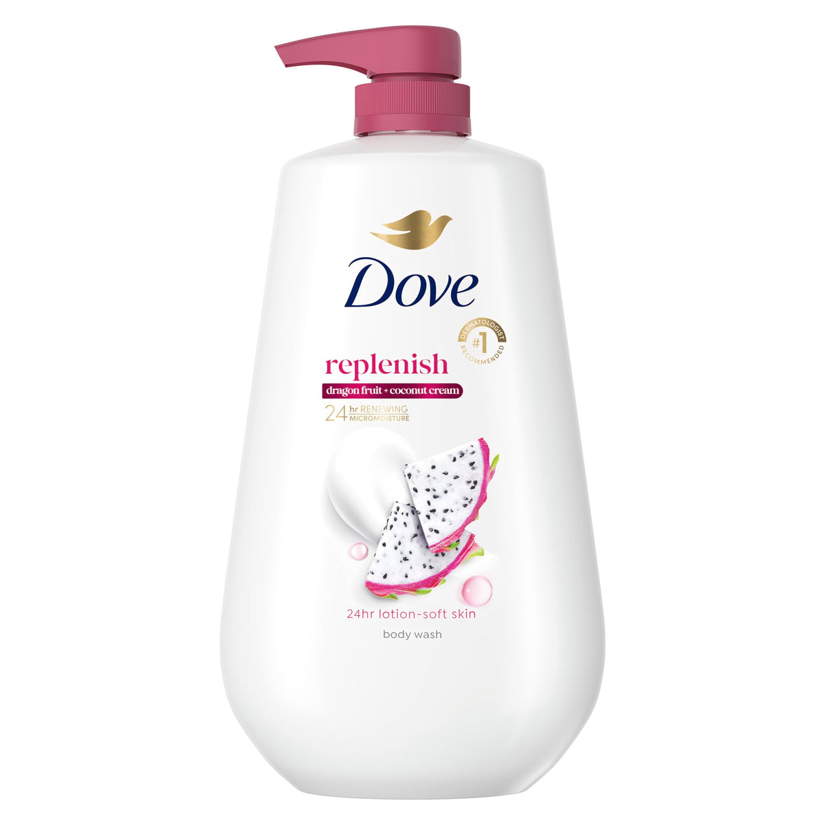 Dove 24hr Renew Lotion Body Wash MicroMoisture, Peony & Rose Oil, 30.6 oz