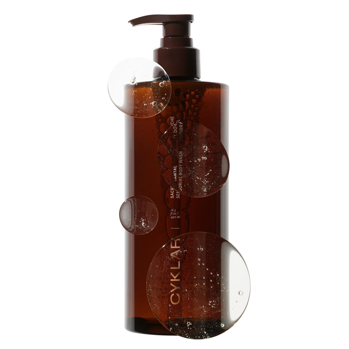 CYKLAR Sensorial Multi-Oil Body Wash Cleanser, Sacred Santal 16.5 Fl Oz