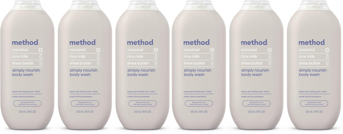 method Body Wash, Simply Nourish, 18 fl oz, 3 pack
