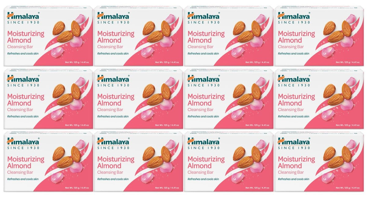 Himalaya Cleansing Bar Soap Variety Pack, Bath Soap Bars, 4.41 oz,12 Pack