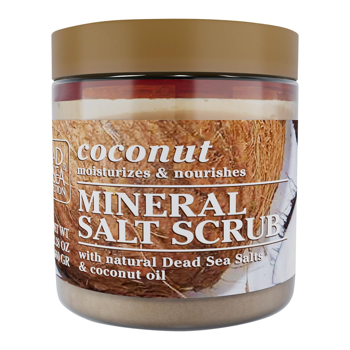 Dead Sea Collection Almond Vanilla Salt Scrub – Exfoliating Body Scrub for Women – Moisturizing and Nourishing Skin – with Pure Oils and Dead Sea Minerals (23.28 Oz)