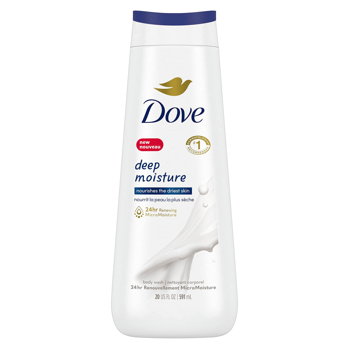 Dove Moisturizing Body Wash, Fresh Care, Value Size 4-Pack, 25.35 Fl Oz Ea