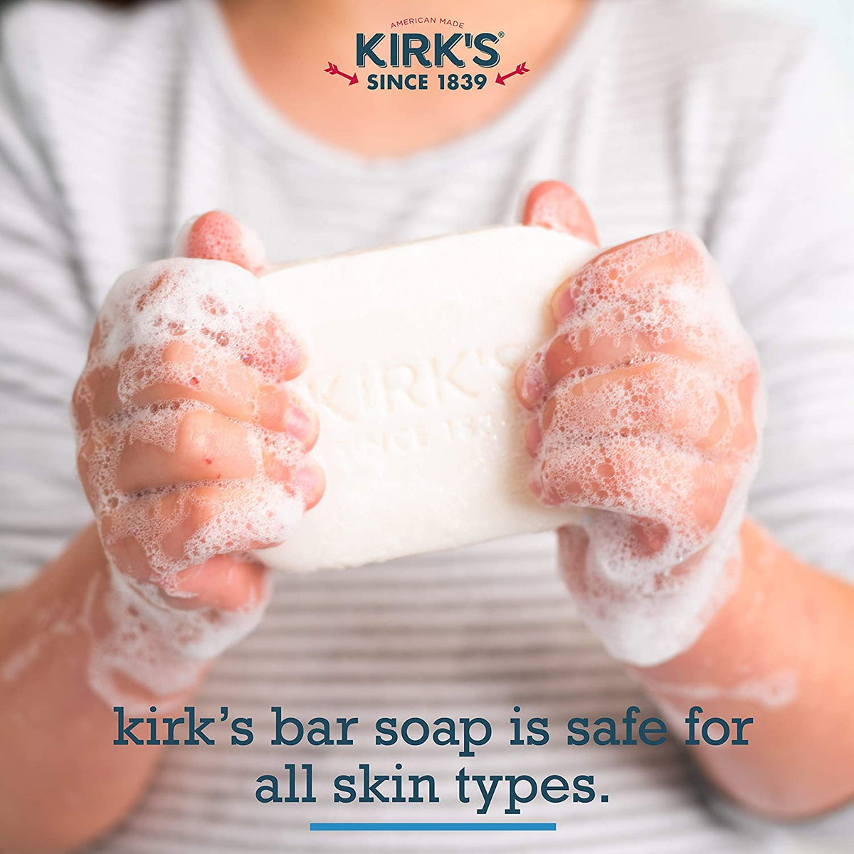 Natural Castile Bar Soap - Kirk's Castile Natural Coco Bar Soap 4oz - 5 Pack