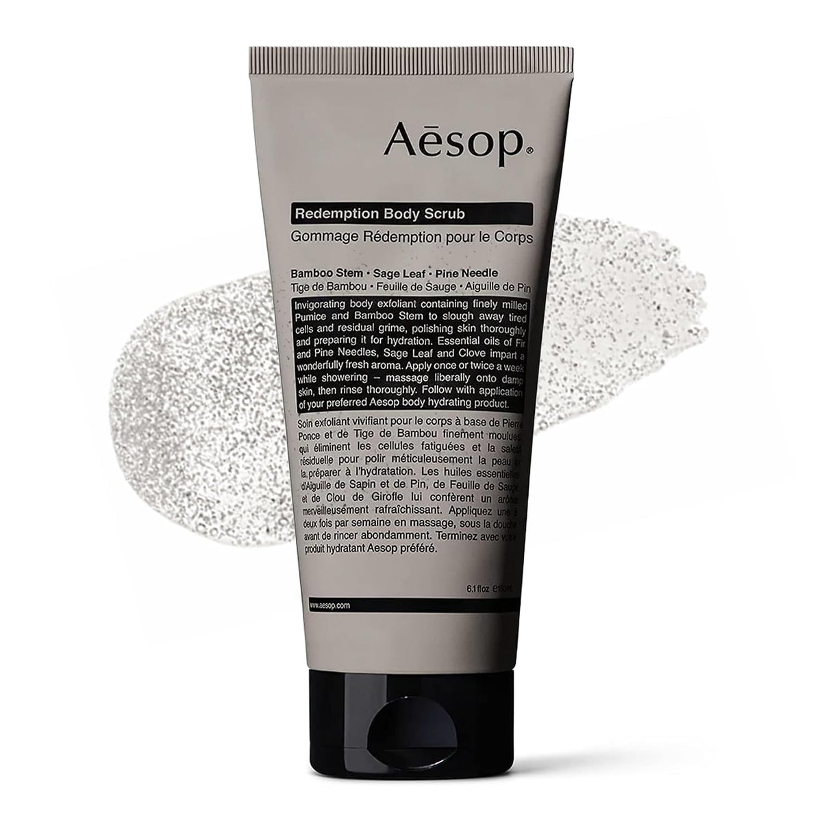 Aesop Redemption Body Scrub | Buff and Polish the Skin | Blend of Finely Milled Pumice and Aromatic Botanicals | 6.5 oz