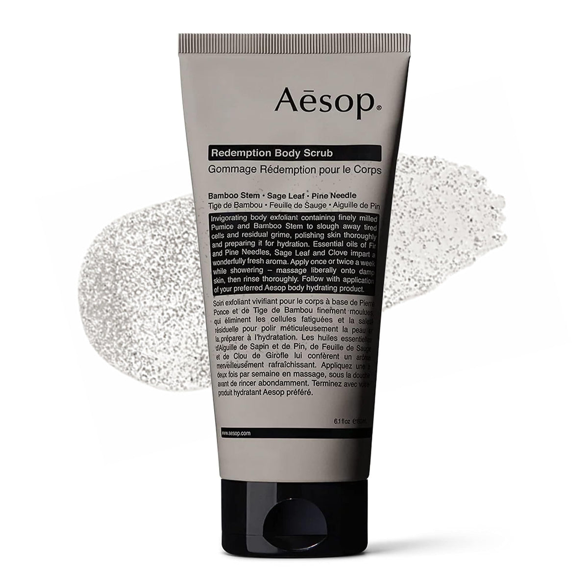 Aesop Redemption Body Scrub | Buff and Polish the Skin | Blend of Finely Milled Pumice and Aromatic Botanicals | 6.5 oz