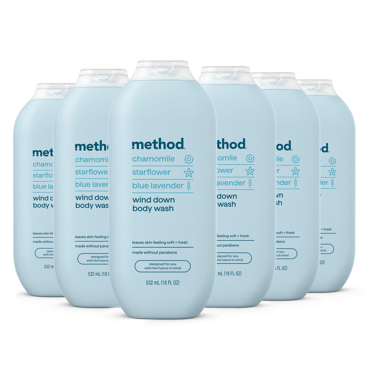 method Body Wash, Simply Nourish, 18 fl oz, 3 pack