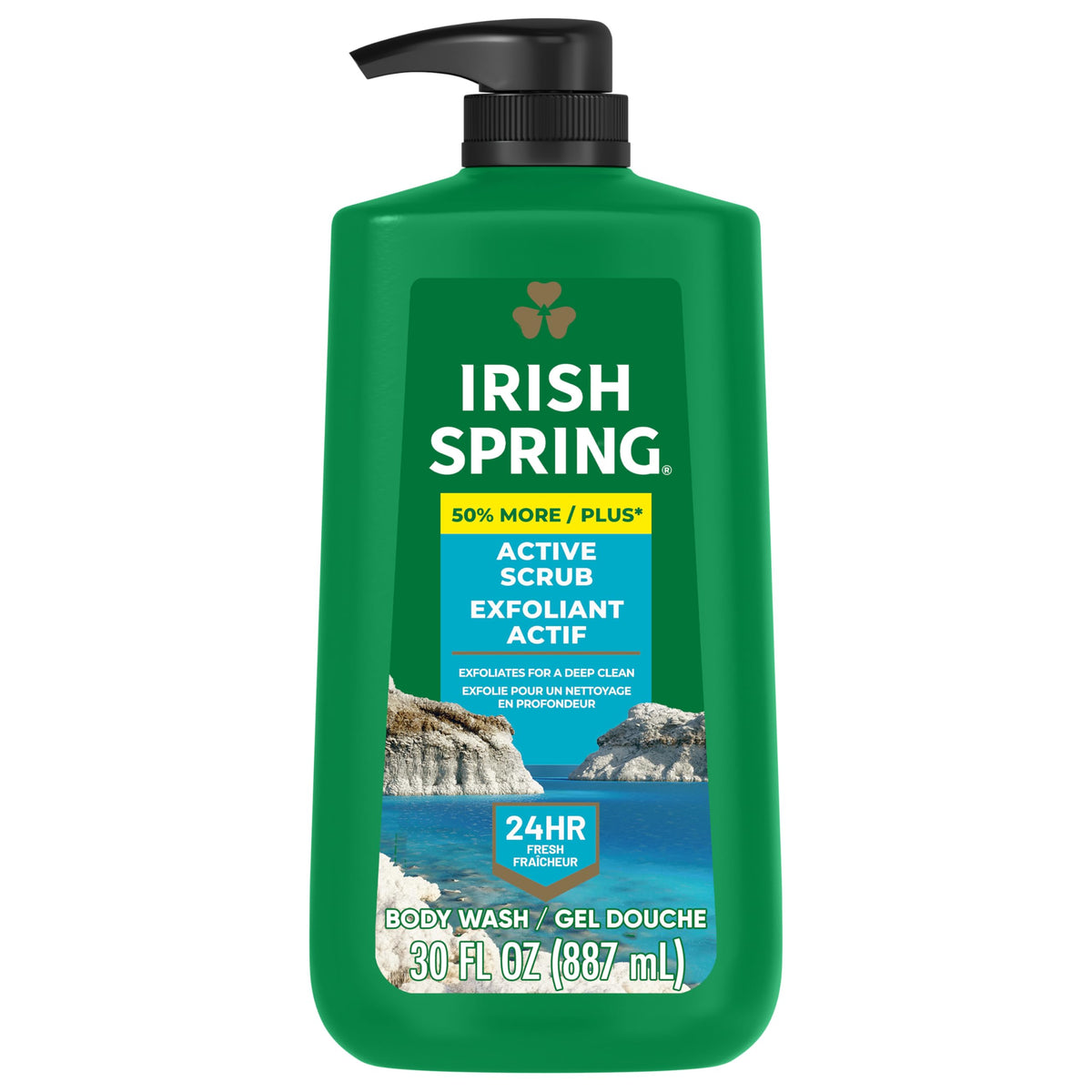 Irish Spring Body Wash for Men, Original Scent, 887 mL