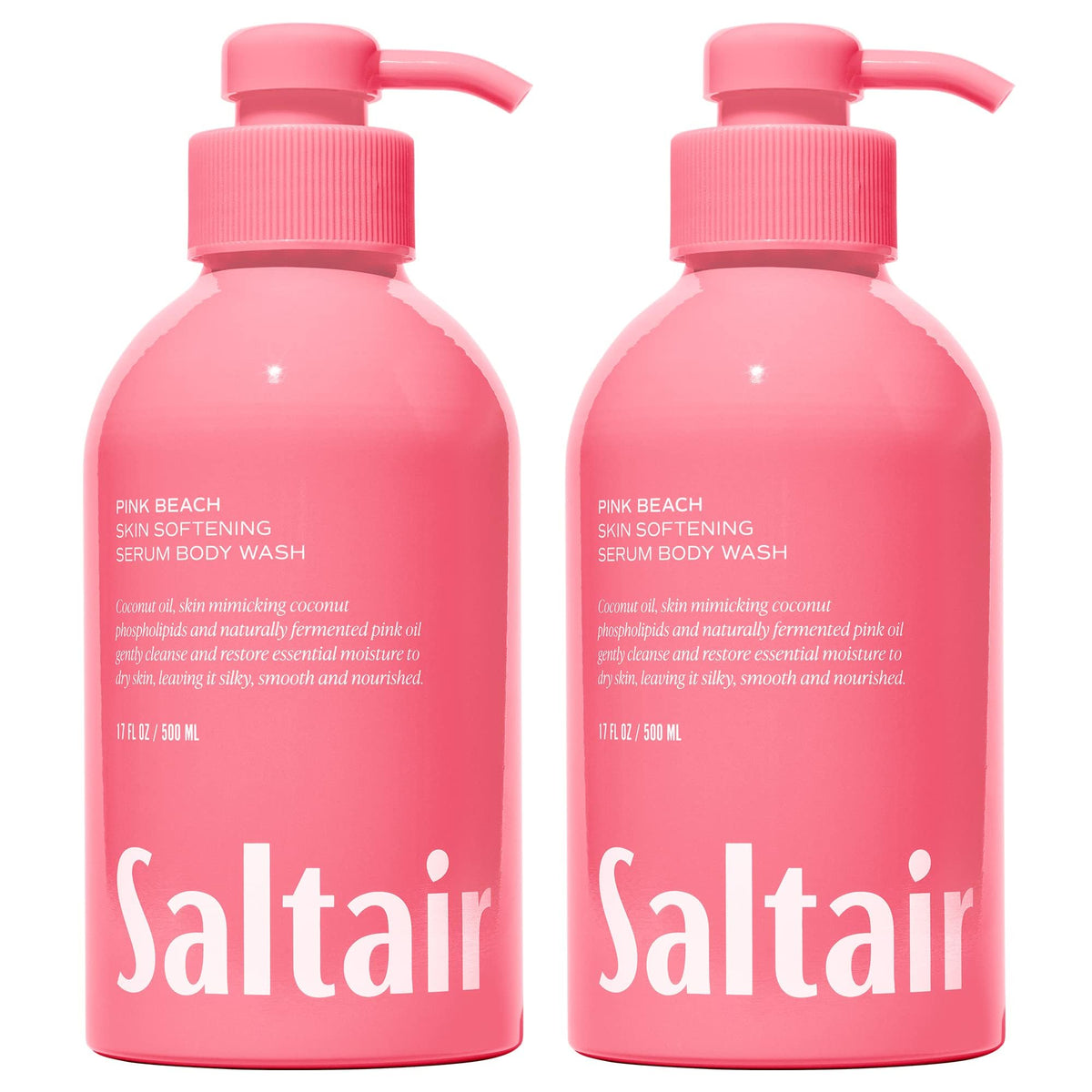 Saltair Body Wash Variety Pack | Santal Coconut Shower Gel Set | 2x 17oz