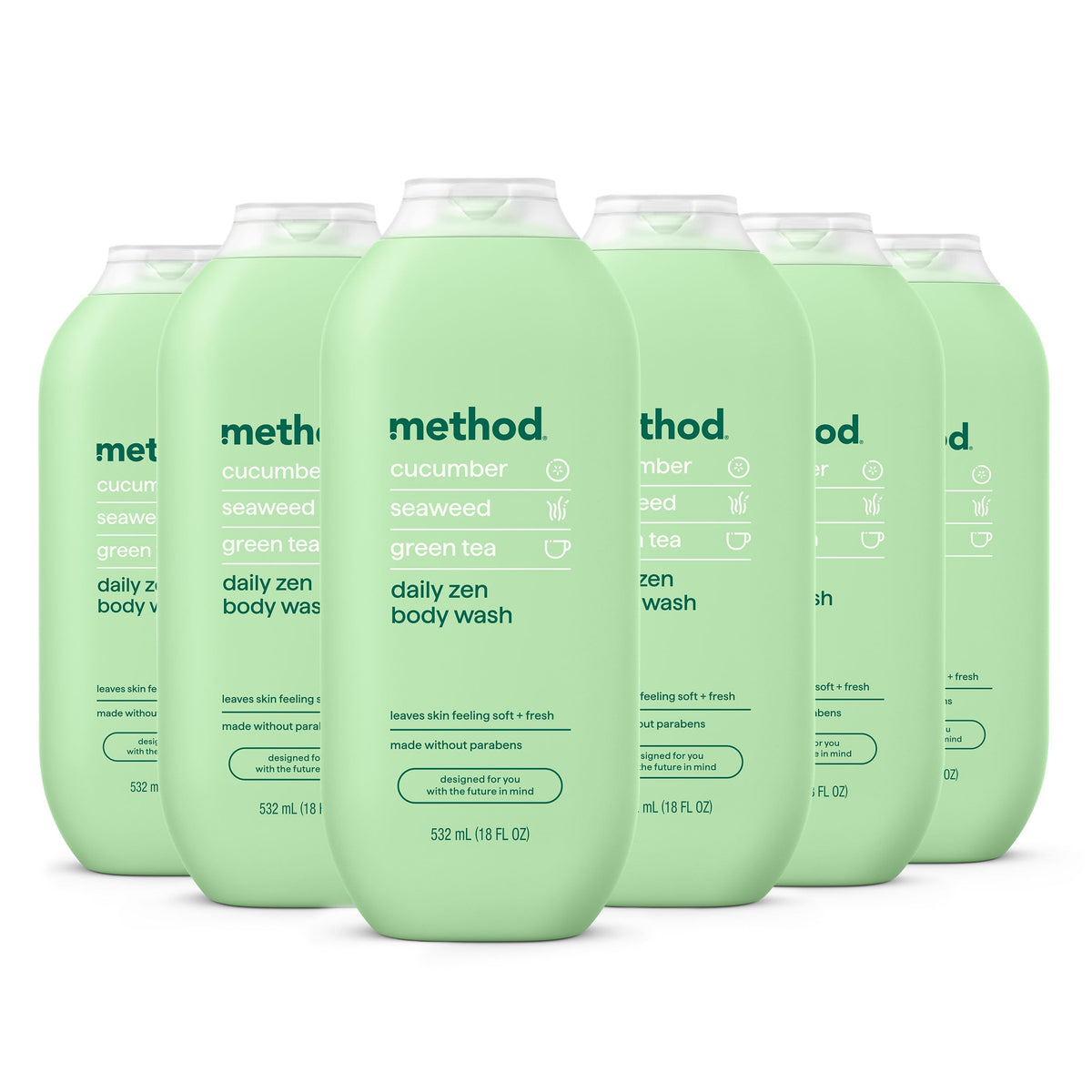 method Body Wash, Simply Nourish, 18 fl oz, 3 pack