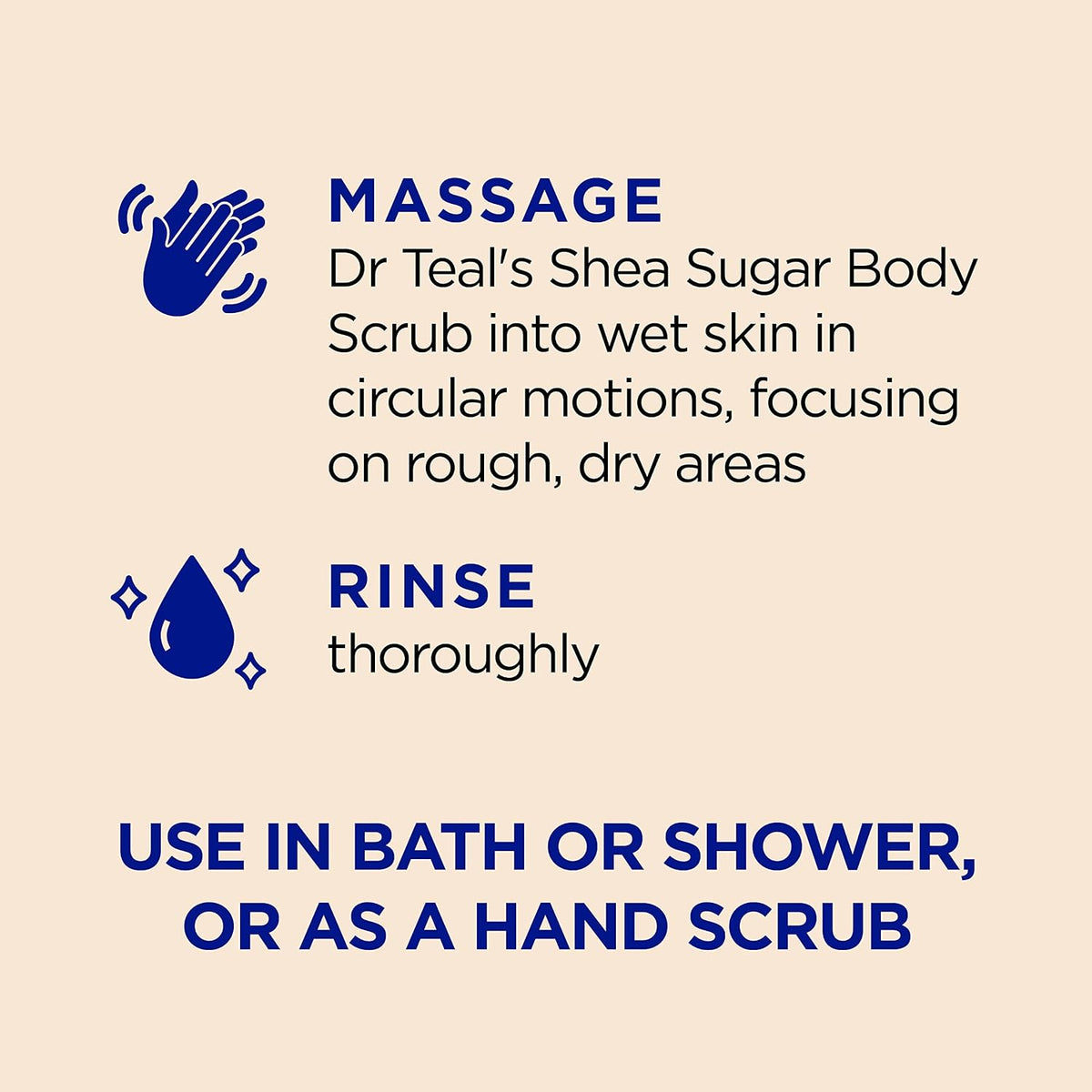 Dr Teal's Shea Sugar Body Scrub, Citrus with Essential Oils & Vitamin C, 19 oz
