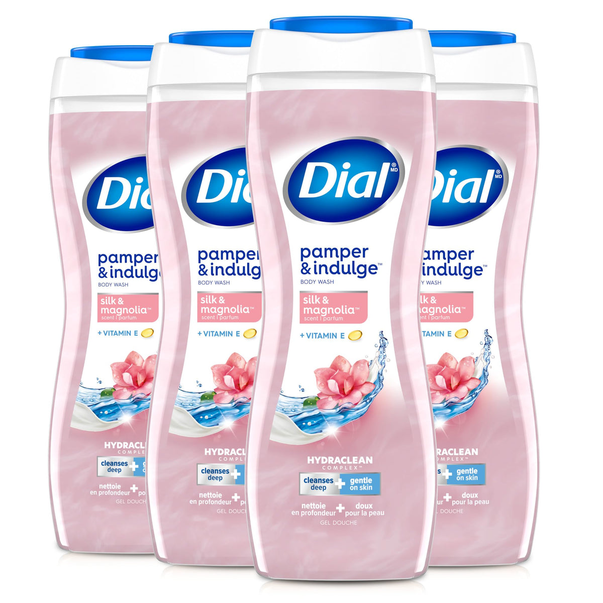 Dial Body Wash, Hydraclean Complex & Vitamin E, Gold, 16 Fl Oz, 4-Pack