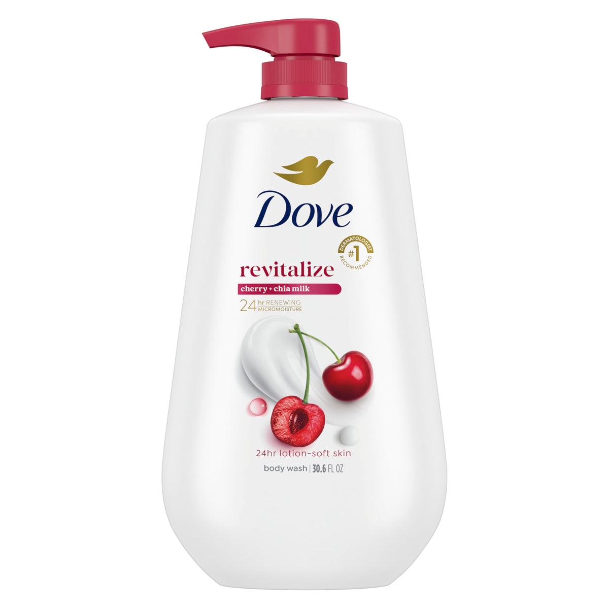 Dove 24hr Renew Lotion Body Wash MicroMoisture, Peony & Rose Oil, 30.6 oz