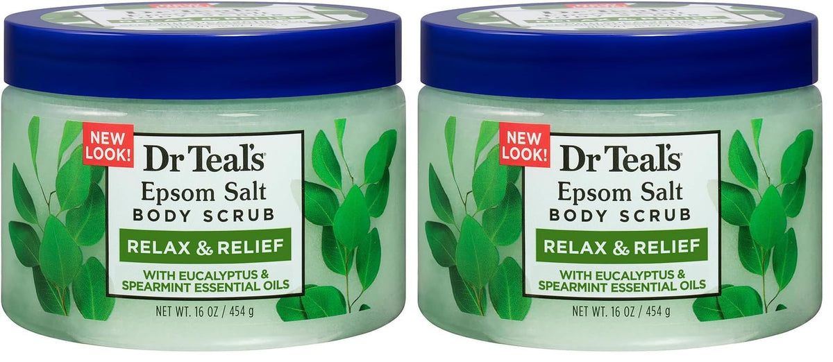 Dr Teal's Shea Sugar Body Scrub, Citrus with Essential Oils & Vitamin C, 19 oz
