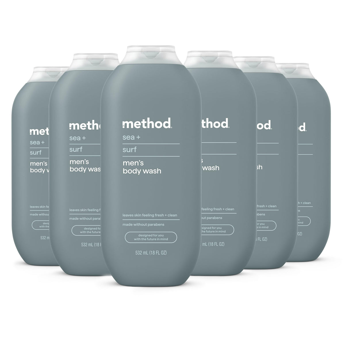 method Men’s Body Wash, Cedar + Cypress, 18 fl oz, 3 Pack