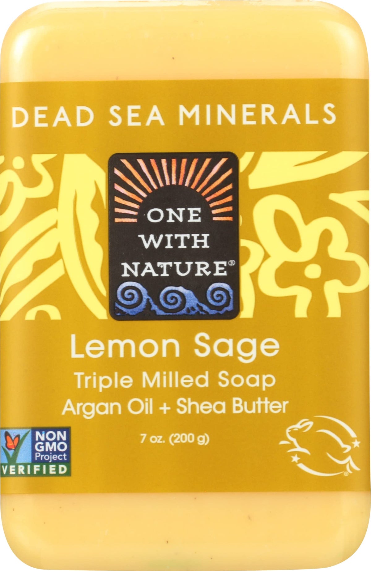 One With Nature Shea Butter Dead Sea Mineral Soap, 7 Ounce Bars (Pack of 6)