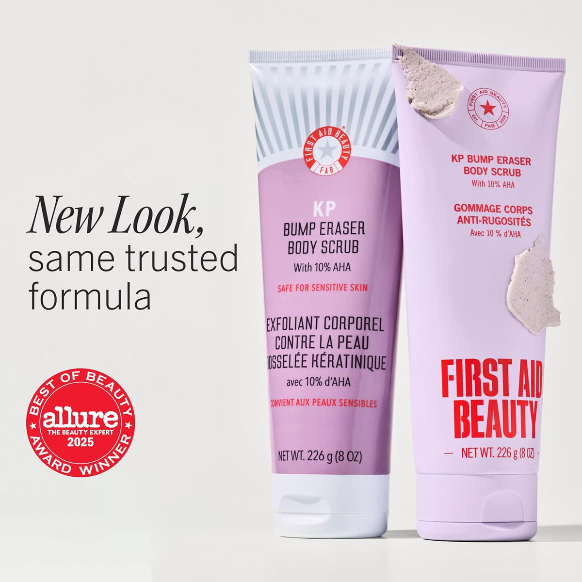 First Aid Beauty KP Bump Eraser Scrub, 10% AHA, Sensitive Skin