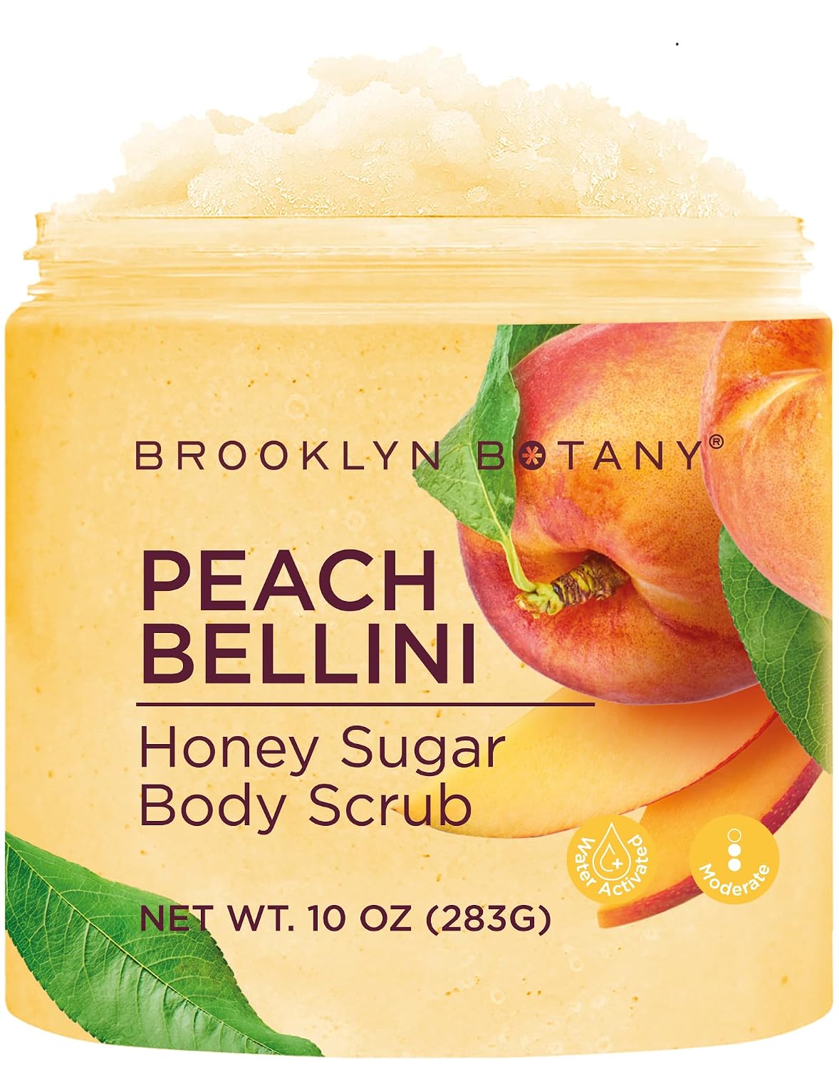 Brooklyn Botany Peach Bellini Honey Sugar Scrub - 10 oz