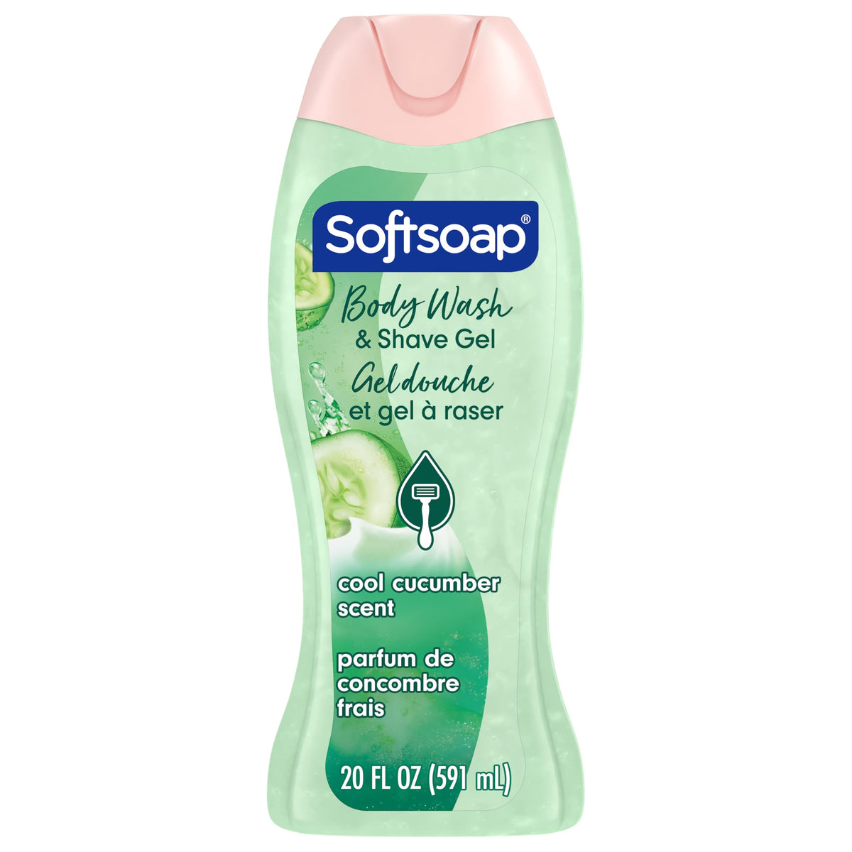 Softsoap Body Wash, Coconut Butter Scrub , Exfoliating Body Wash, 20 Ounce, 4 Pack