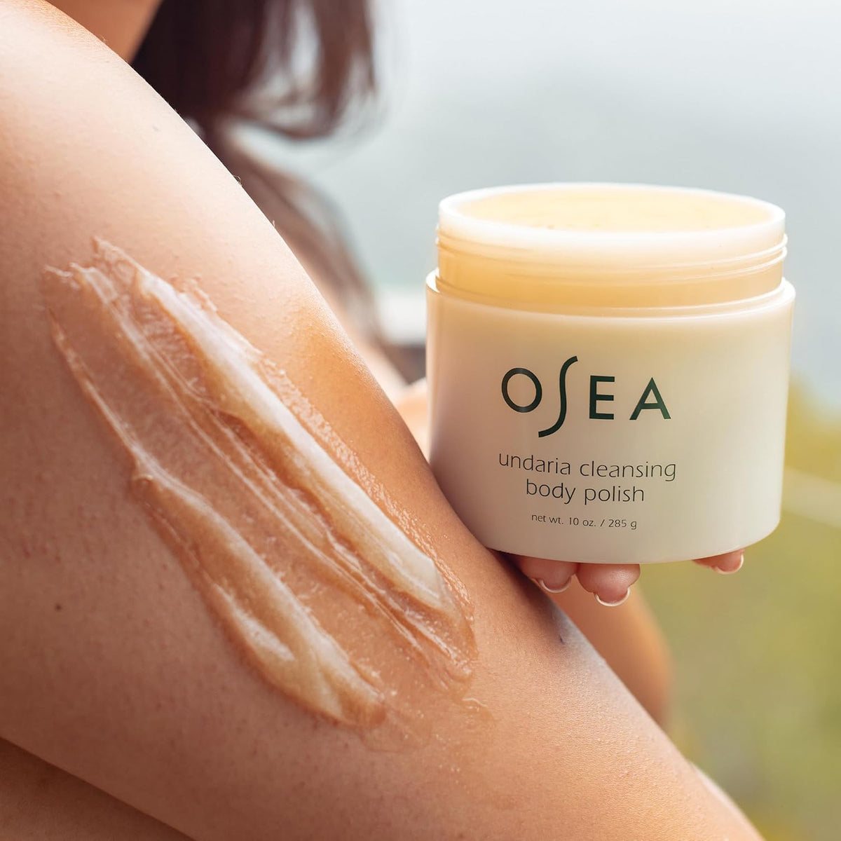 OSEA Undaria Cleansing Body Polish, Dual-Action AHA Exfoliator 10 oz