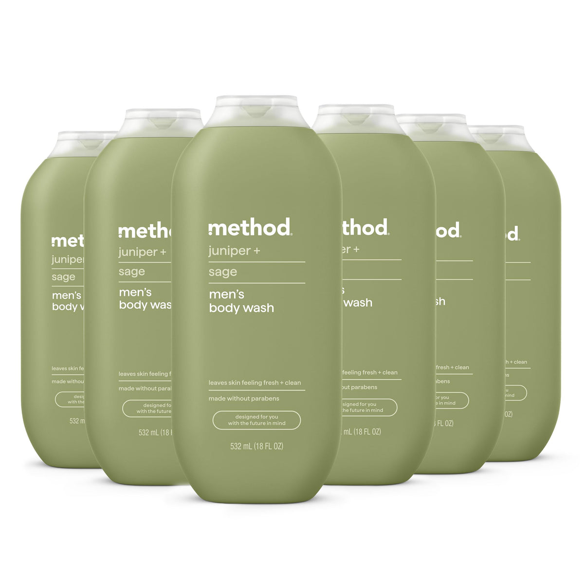 method Men’s Body Wash, Cedar + Cypress, 18 fl oz, 3 Pack