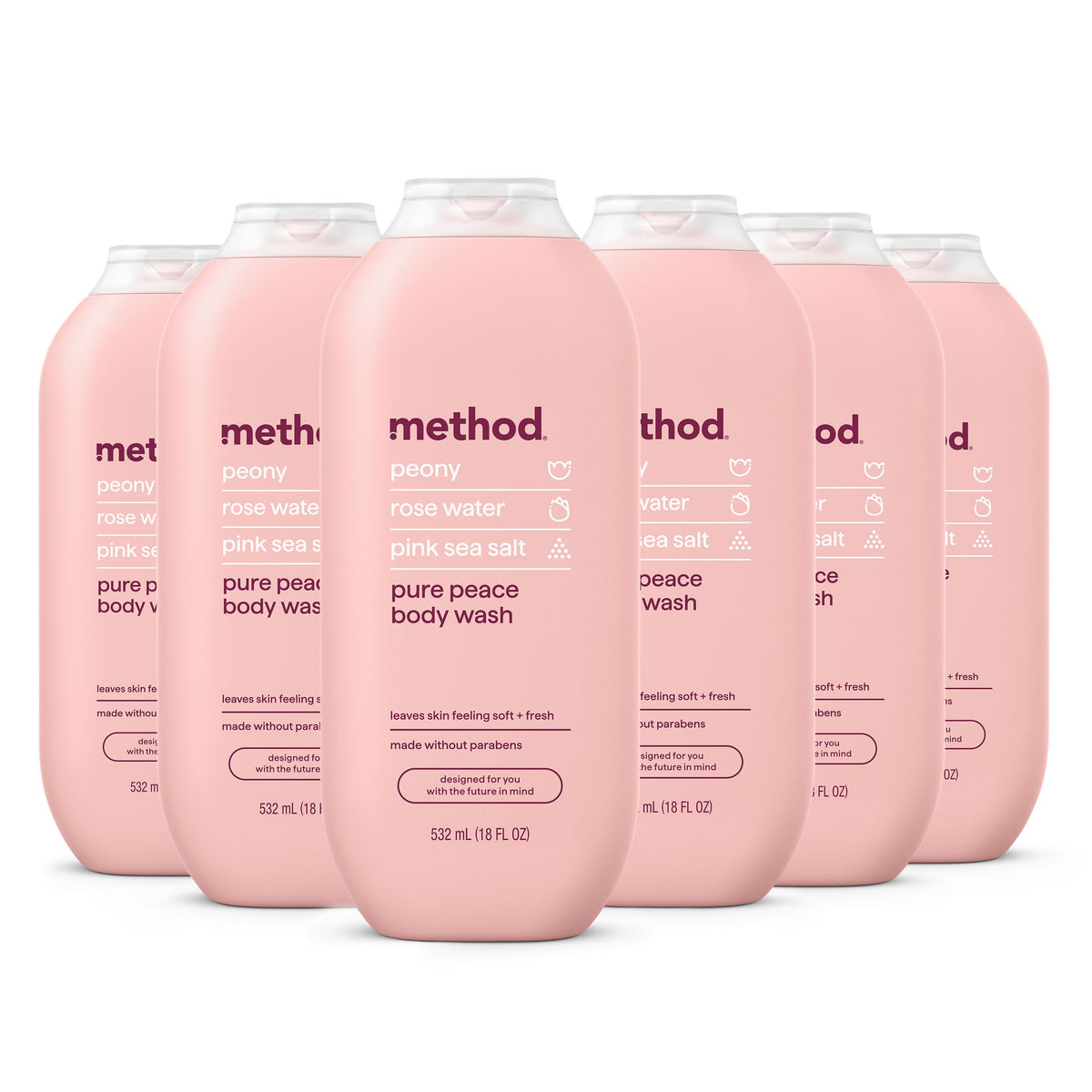 method Body Wash, Simply Nourish, 18 fl oz, 3 pack