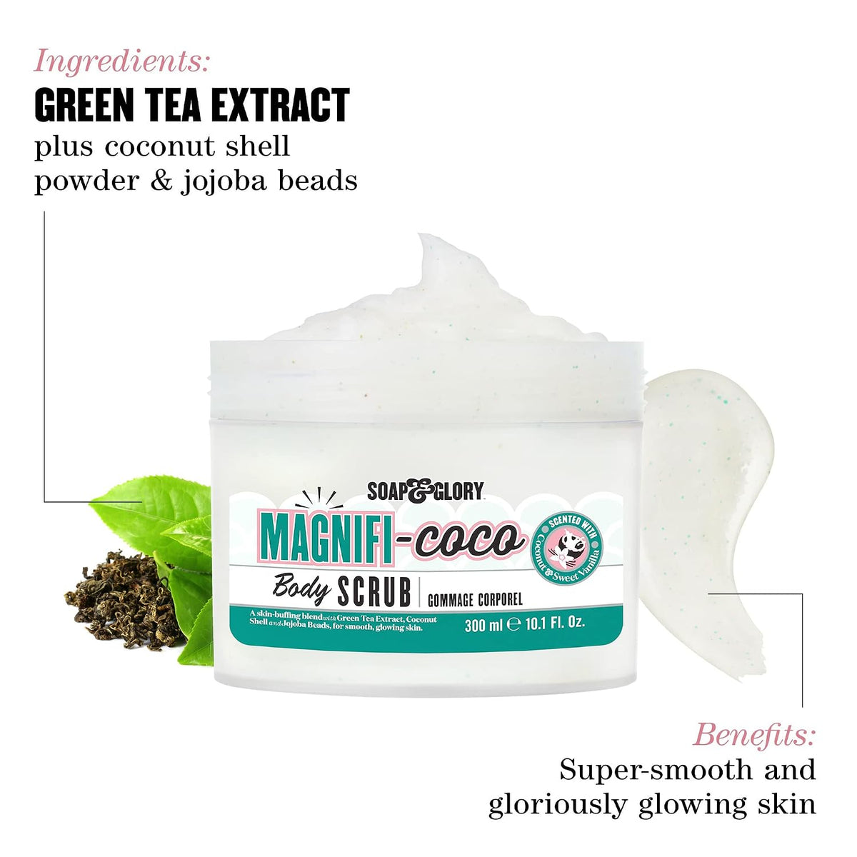 Soap & Glory Magnifi-Coco Buff and Ready Body Scrub & Exfoliator, 300 ml