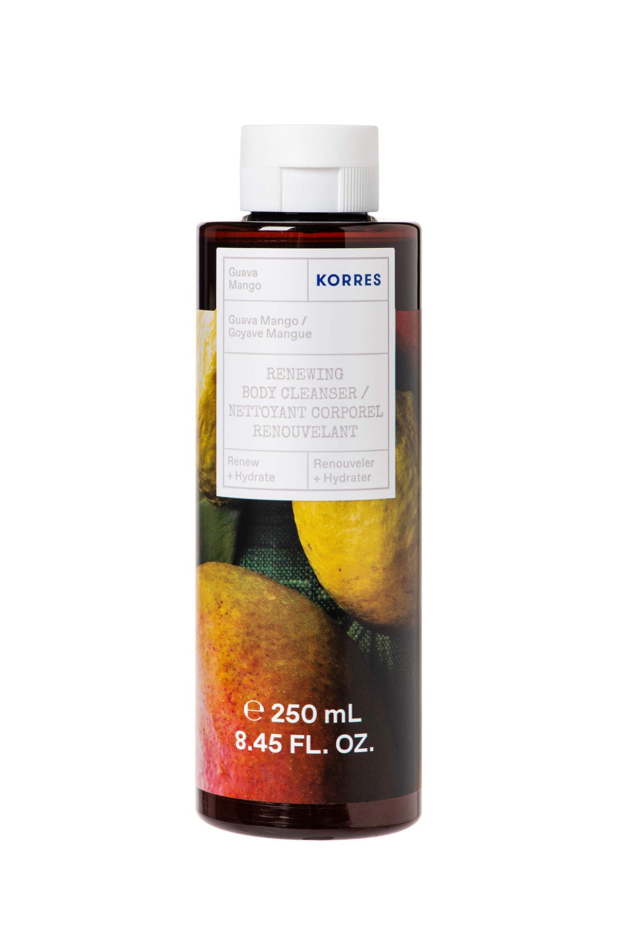 KORRES Renewing Body Cleanser, Guava Scented Body Wash, 8.45 Fl Oz