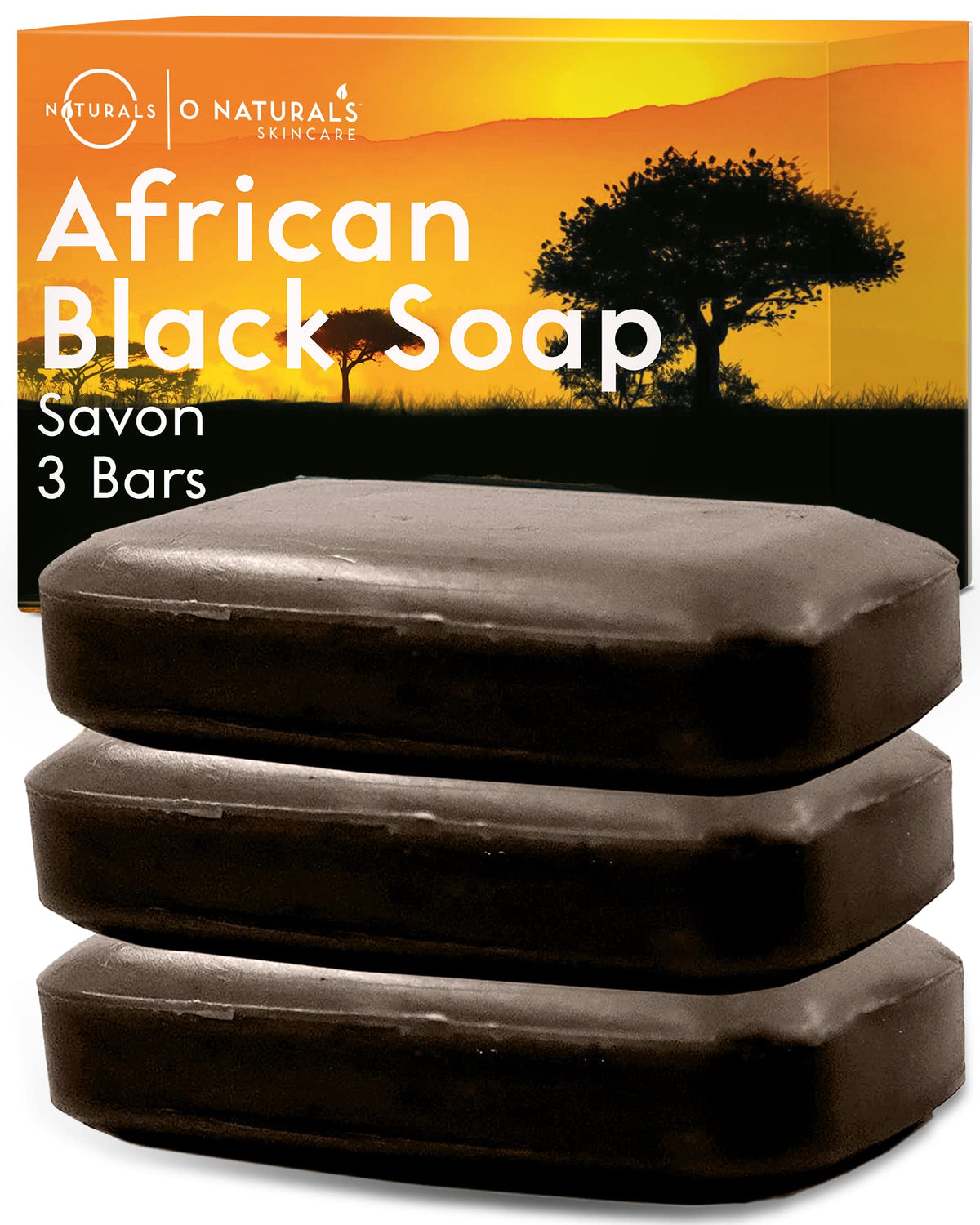 O NATURALS Natural Citrus Soap Bar 6 Pack - Gifts for Women