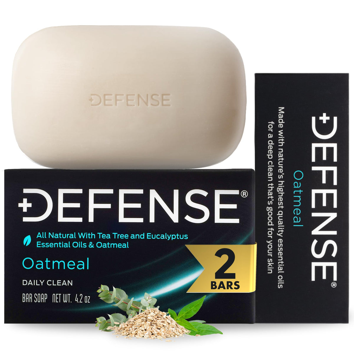 Defense Soap 5pk All Natural Tea Tree Bar Soap for Men