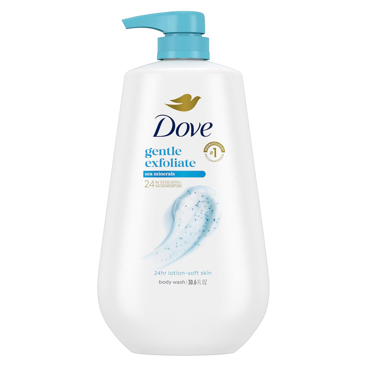 Dove Body Wash Body Wash Gentle Exfoliate Sea Minerals 30.6 oz Sulfate Free