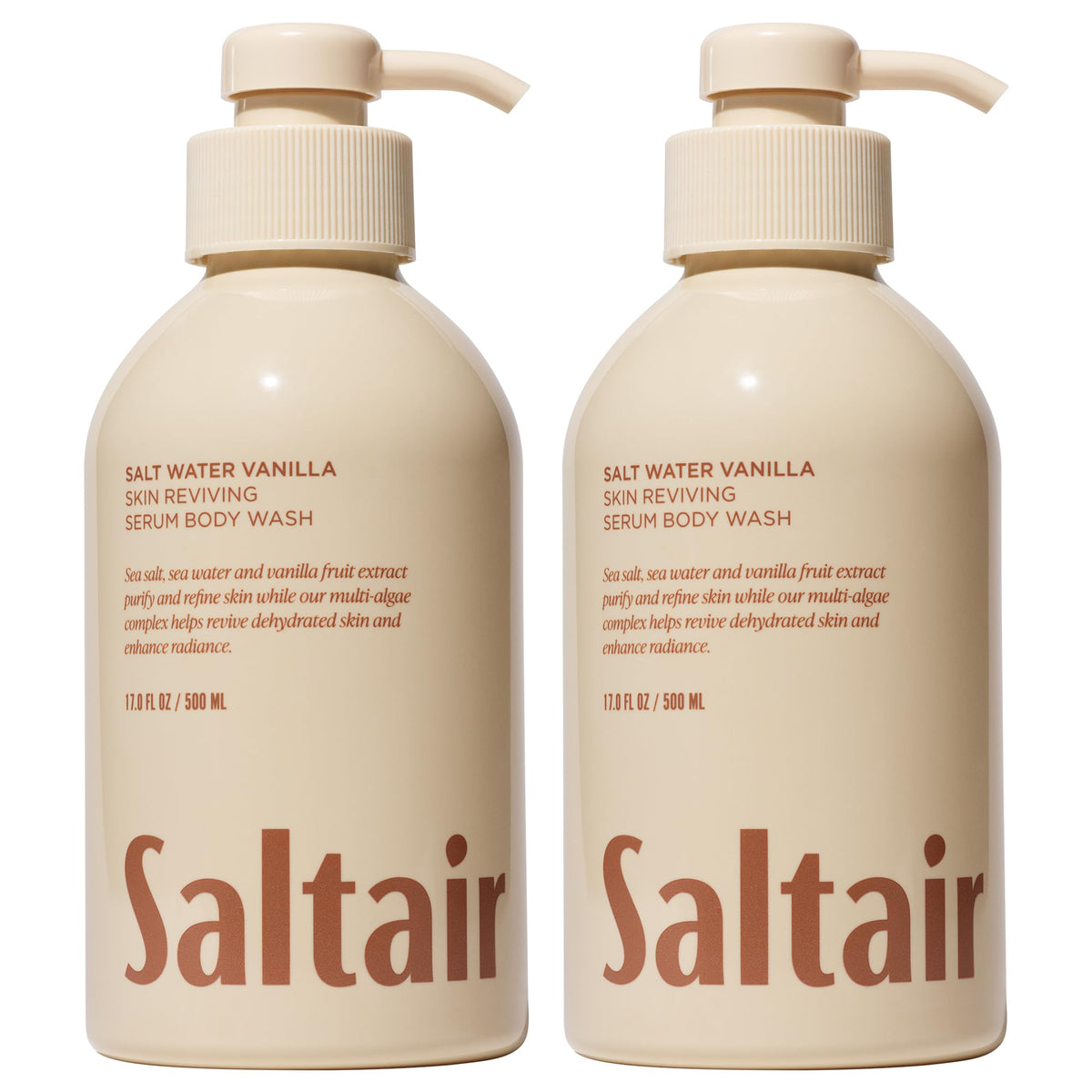 Saltair Body Wash Variety Pack | Santal Coconut Shower Gel Set | 2x 17oz