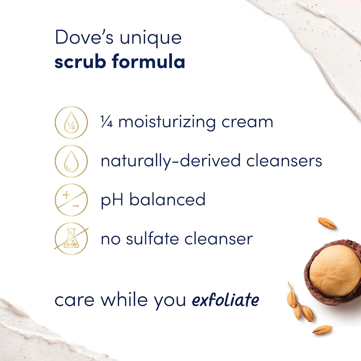Dove Mixed Body Scub Trial Pack 3 Pack for Women 3.5 oz