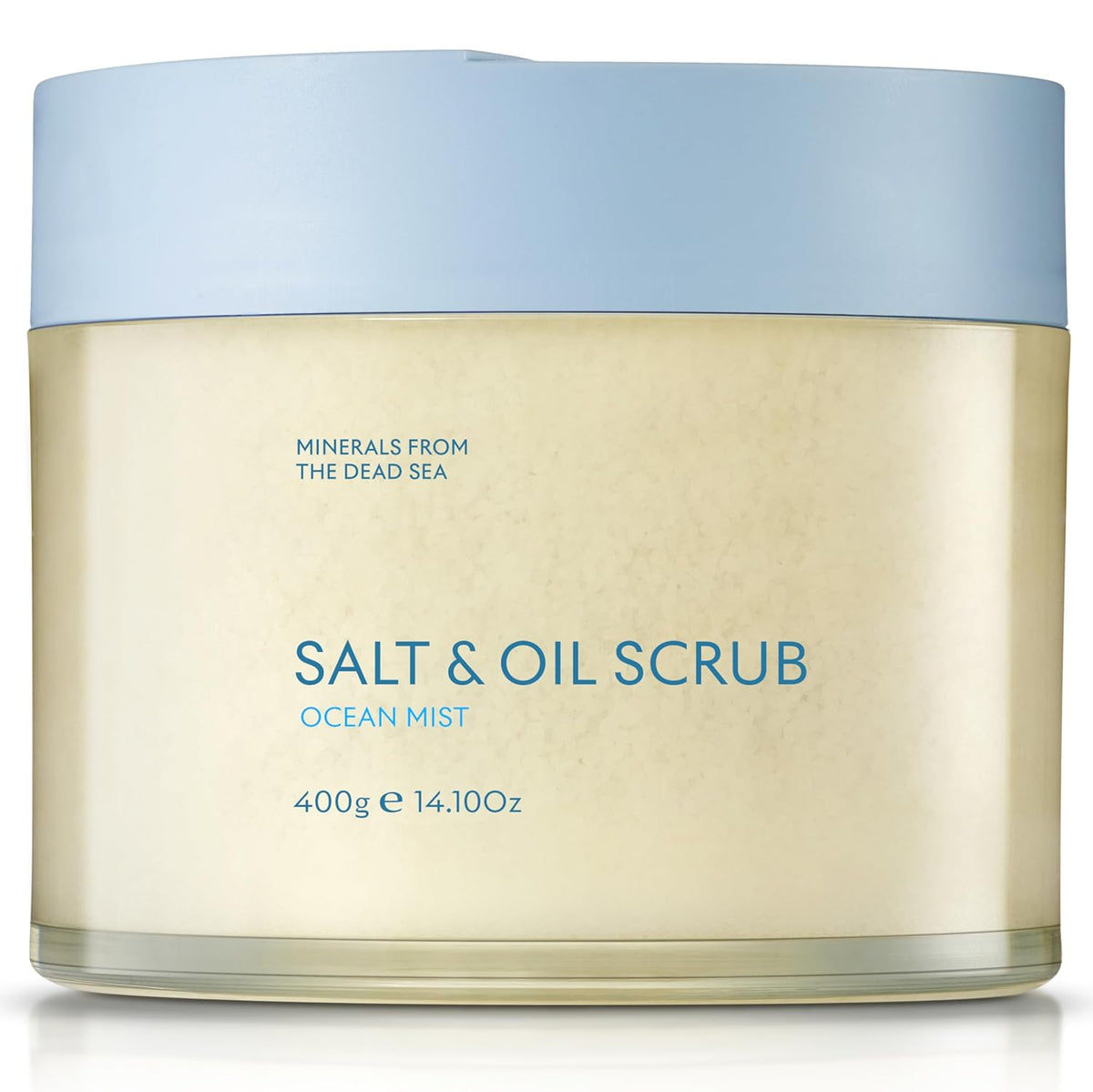 SEACRET Dead Sea Salt & Oil Body Scrub - Moisturizing, Exfoliating Scrub for Rough Dry Skin, Strawberry Legs, KP with 8 Botanical Oils, Paraben-Free, 14.1 Fl Oz / 400 ml
