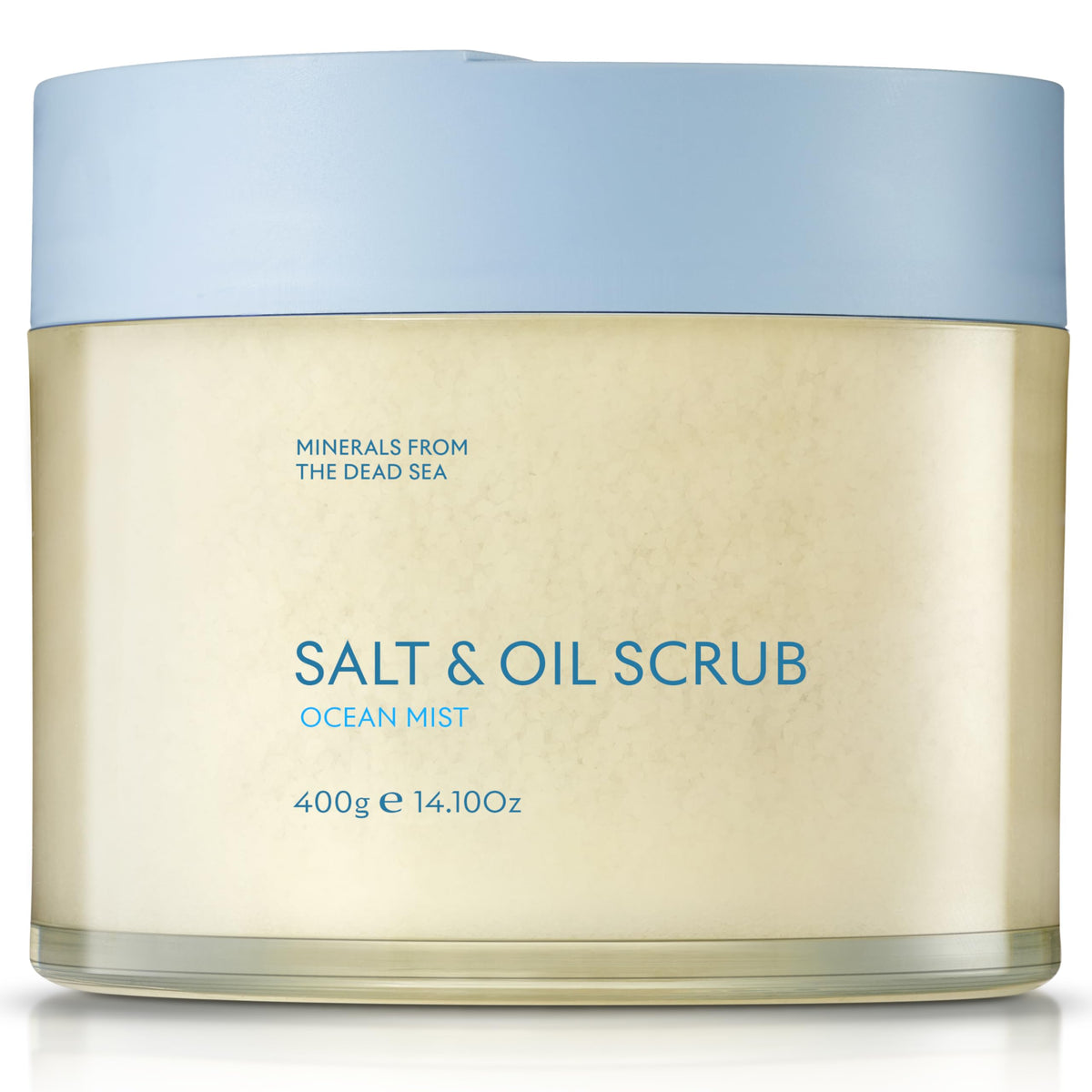 SEACRET Dead Sea Salt & Oil Body Scrub - Moisturizing, Exfoliating Scrub for Rough Dry Skin, Strawberry Legs, KP with 8 Botanical Oils, Paraben-Free, 14.1 Fl Oz / 400 ml