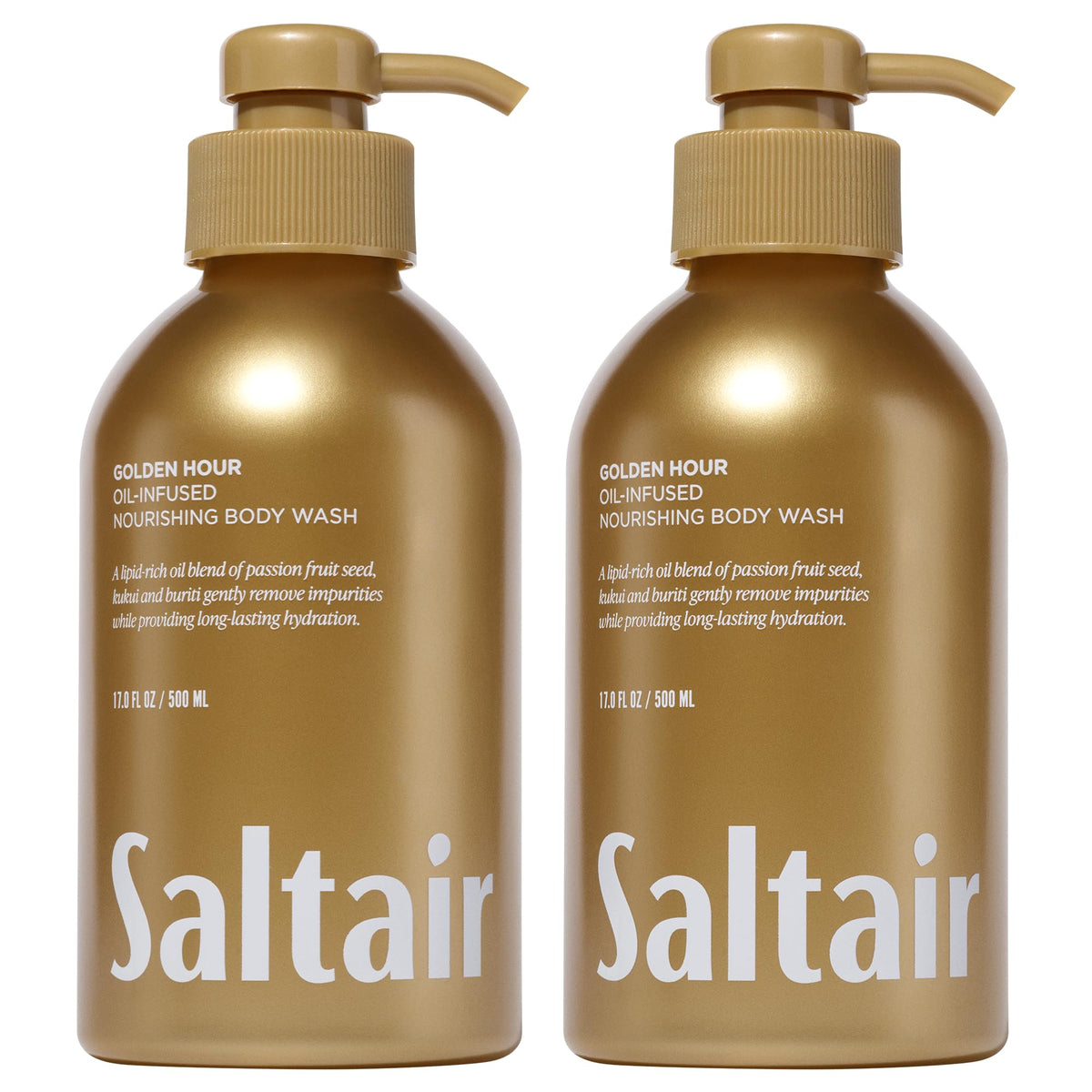 Saltair Body Wash Variety Pack | Santal Coconut Shower Gel Set | 2x 17oz