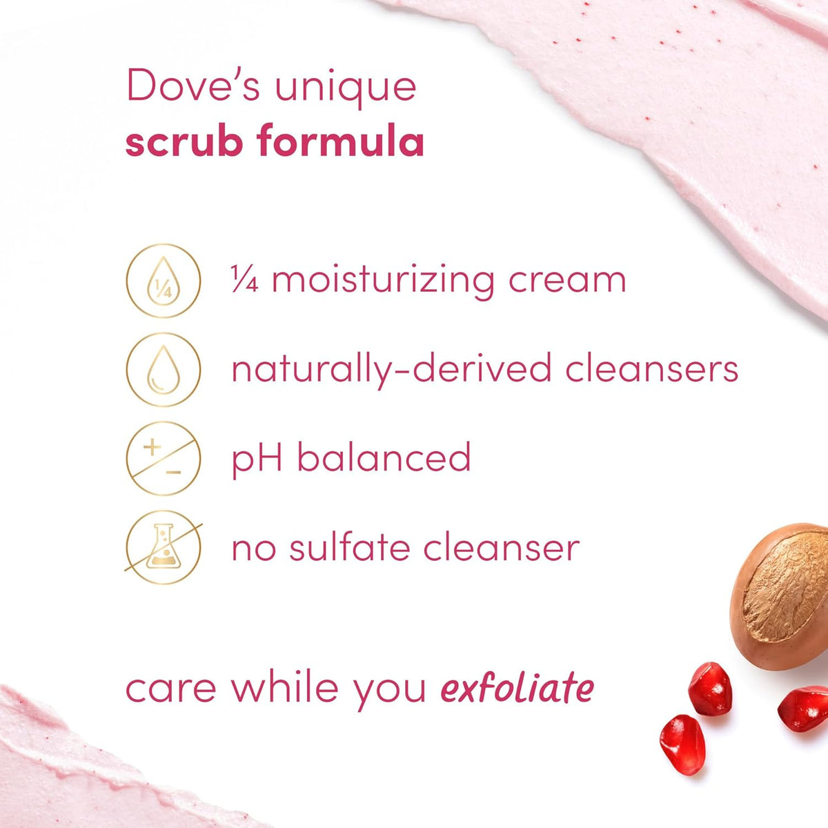Dove Mixed Body Scub Trial Pack 3 Pack for Women 3.5 oz