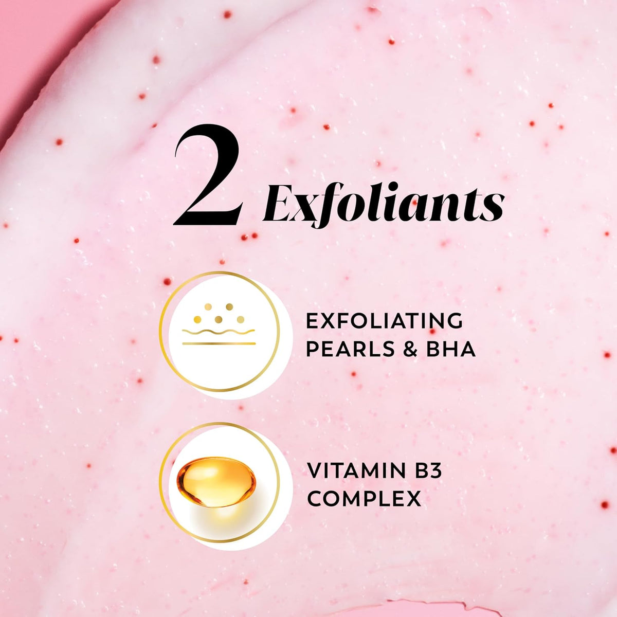 Olay Body Indulgent Mineral Scrub, Skin Exfoliating & Massaging Pearls, Nourishing Soft & Gentle Formula, Renewing BHA, Vitamin B3 Complex, Luxurious Fragrances, Wild Rose & Cherry Creme Scent, 11 oz