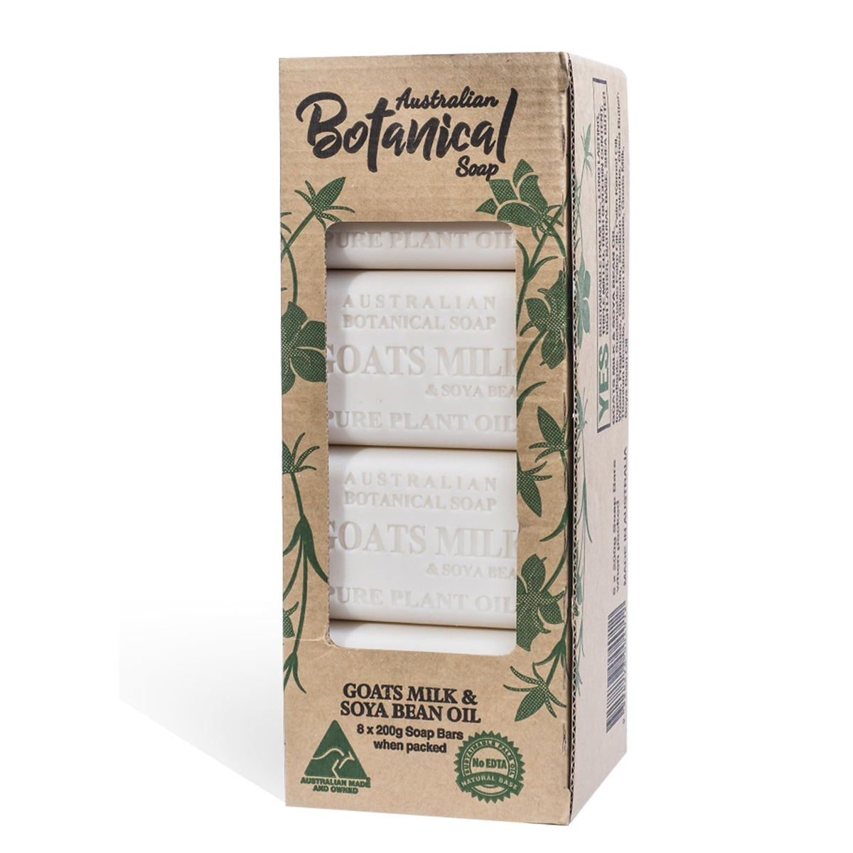 Australian Botanical Soap Variety Pack, 6.6 oz Bars – Goat Milk, Eucalyptus, Manuka Honey, Sea Salt, Pink Lychee, Lemongrass, Raspberry, Valencia Orange – Enriched with Organic Shea Butter, Pack of 8
