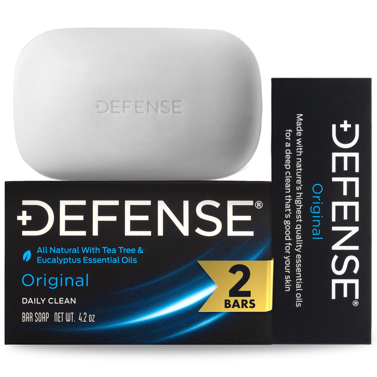 Defense Soap 5pk All Natural Tea Tree Bar Soap for Men