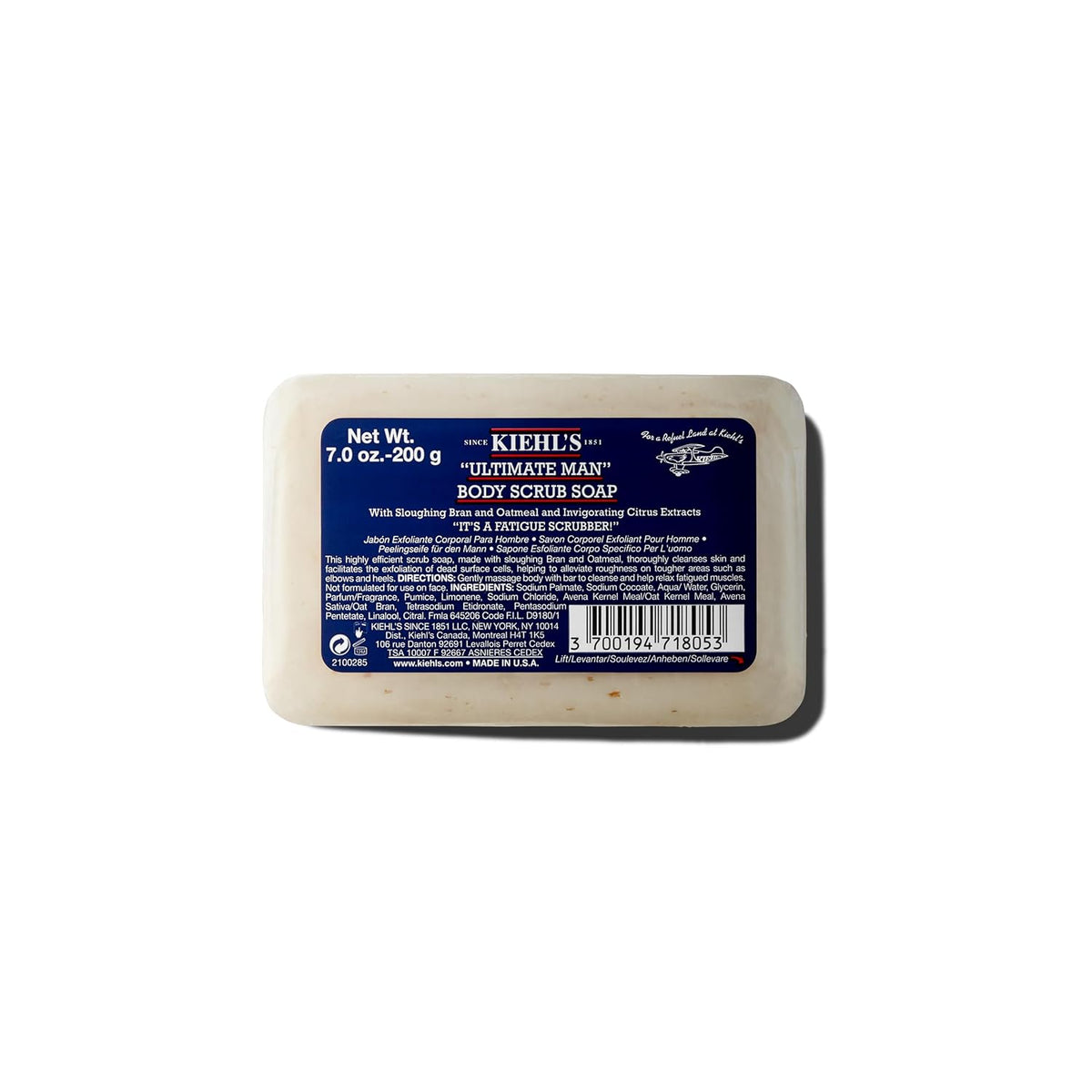 Kiehl's - Ultimate Man Body Scrub Soap - Exfoliates Dirt - 7 oz