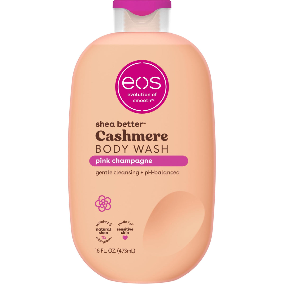 eos Cashmere Body Wash- Vanilla Cashmere, Creamy Gel with Shea Butter, 16 fl oz