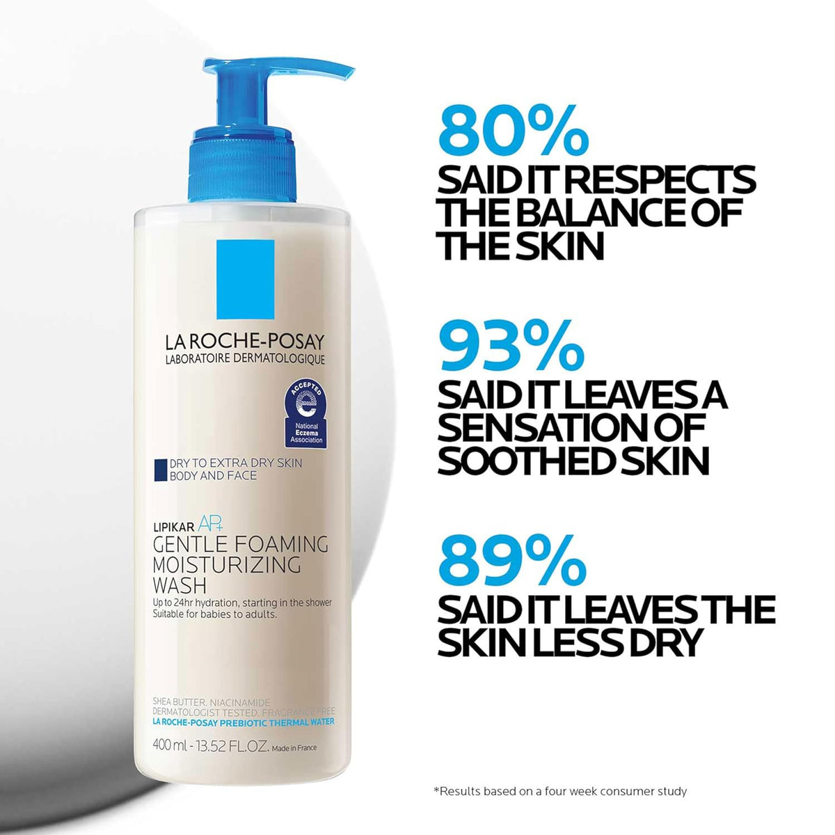La Roche-Posay Lipikar AP+ Gentle Moisturizing Body Wash, with Shea Butter