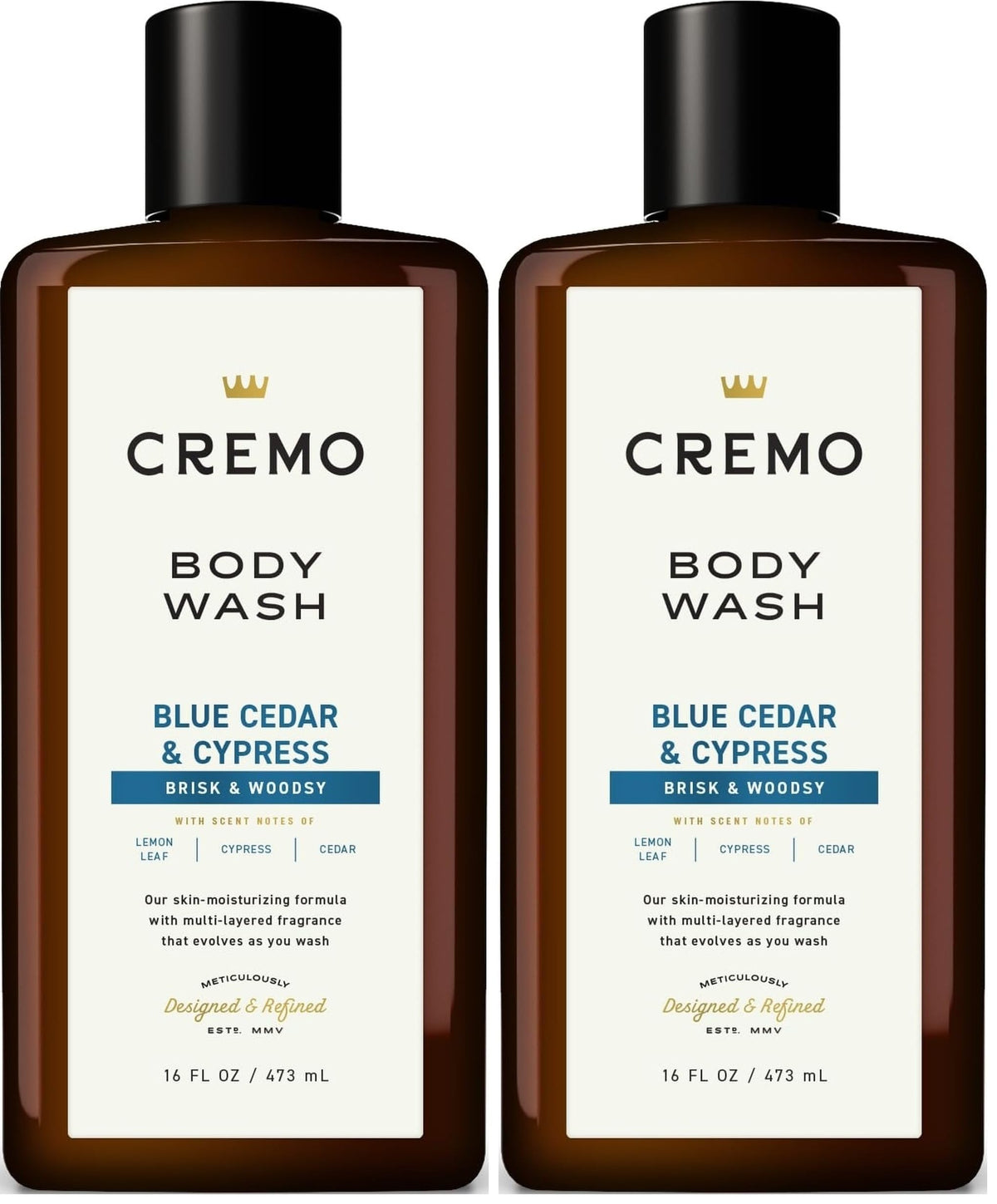Cremo Body Wash for Men, Italian Bergamot, 16 Fl Oz
