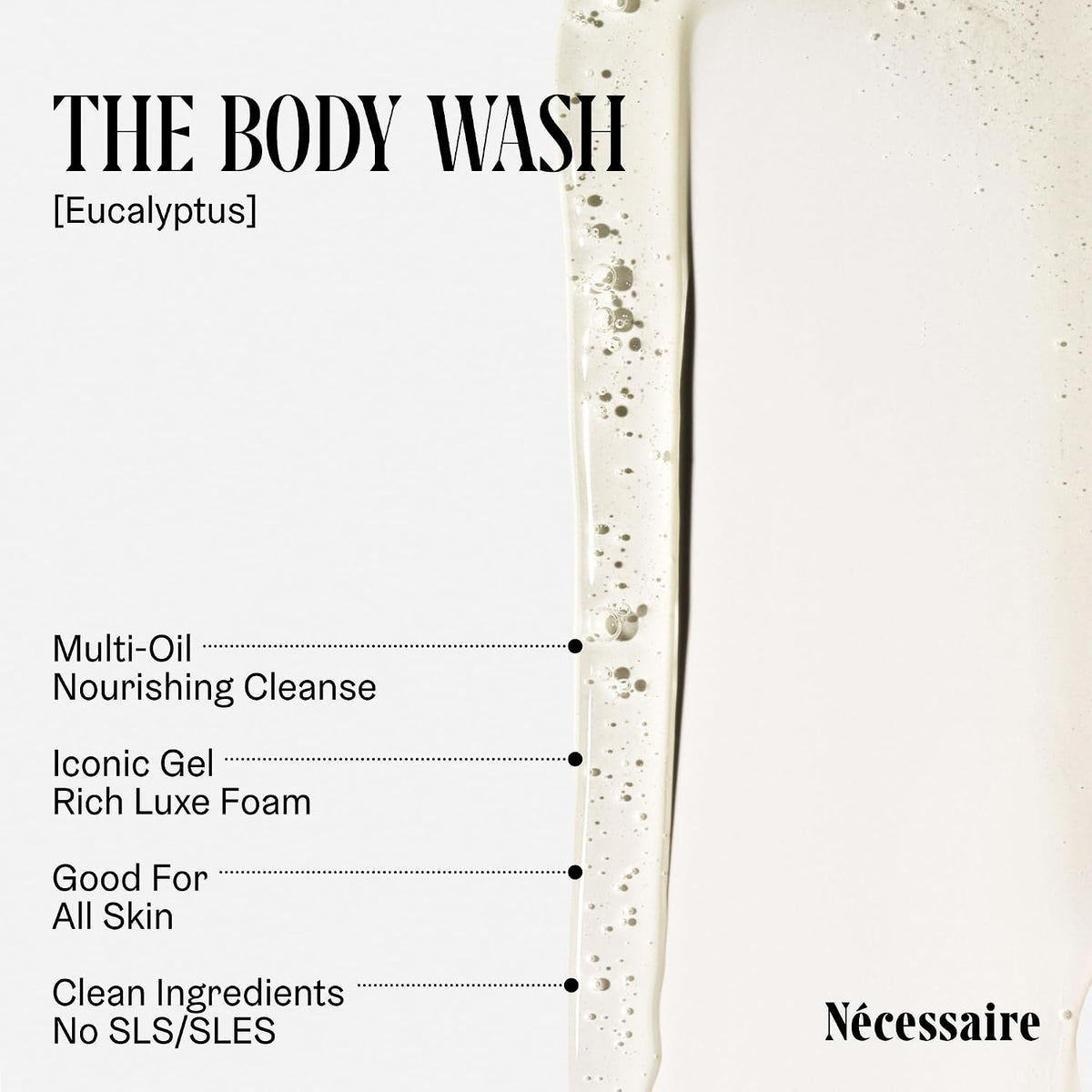 The Body Wash Eucalyptus. Multi-Oil Niacinamide Shower Gel Sensitive Skin