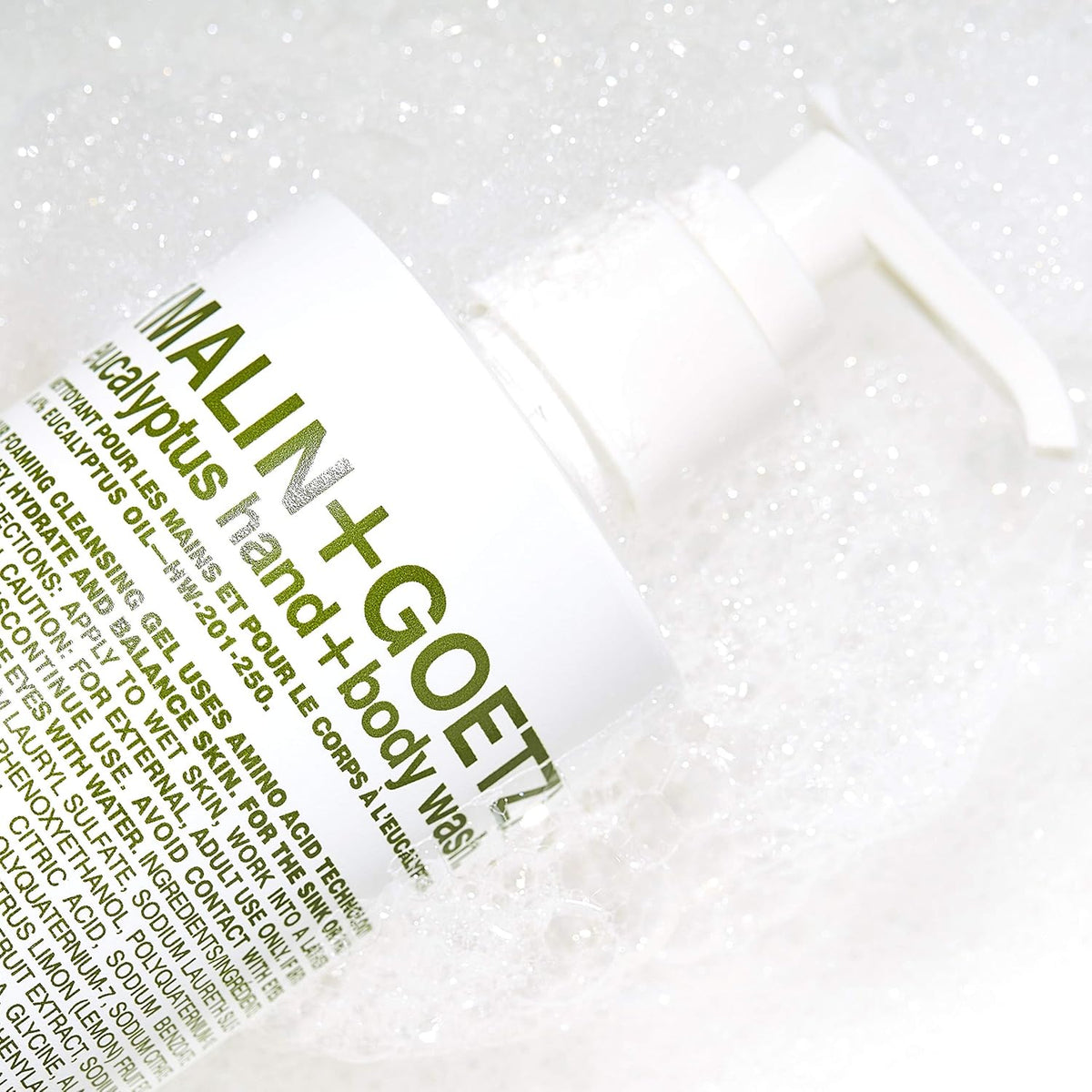 MALIN+GOETZ Hand + Body Wash, Foaming Cleanser, pH-Balanced, Unisex